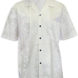 Wedding Hawaiian Shirt Hibiscus Panel Authentic Hawaii Made